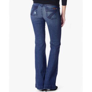7 for all Mankind Jeans Dojo Distressed Wide Leg 30
